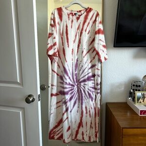 Free People Maxi Tye Dye Print Maxi Dress Size S